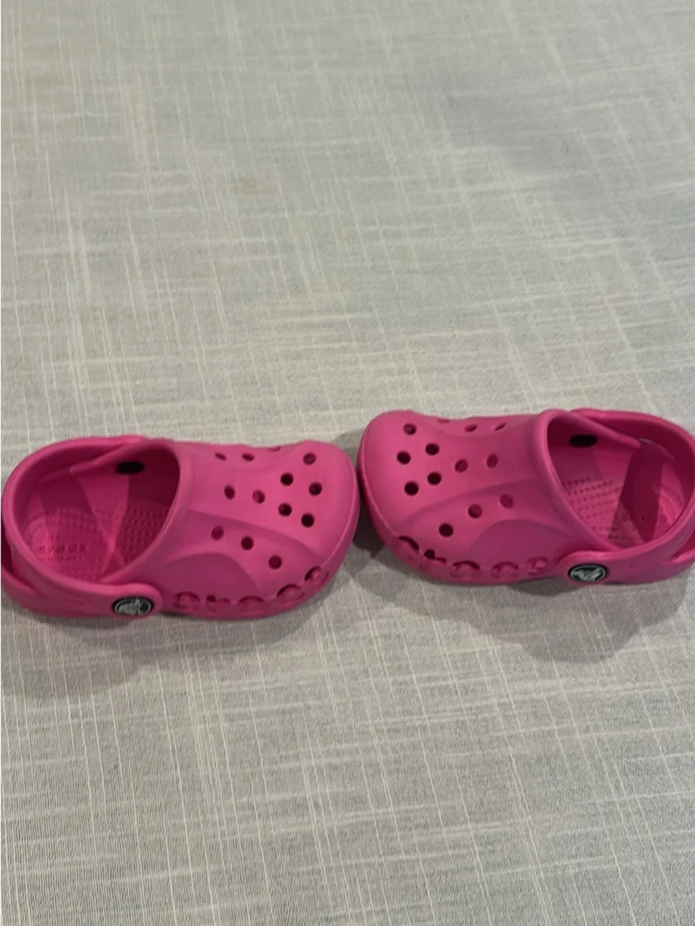 CROCS Kids Hot Pink Clog with Heel Strap